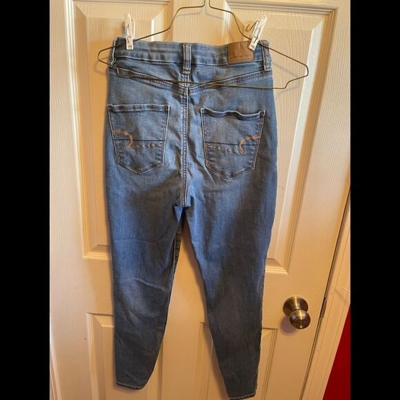 American eagle Ne(X)t level stretch.  Curvy highest rise jeggings sz 4 short - Picture 4 of 9